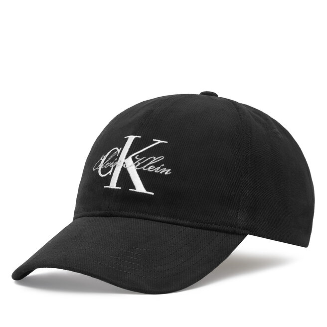 Czapka z daszkiem Calvin Klein Lurex Graphic Script Monologo Ca LV04F5115G Czarny