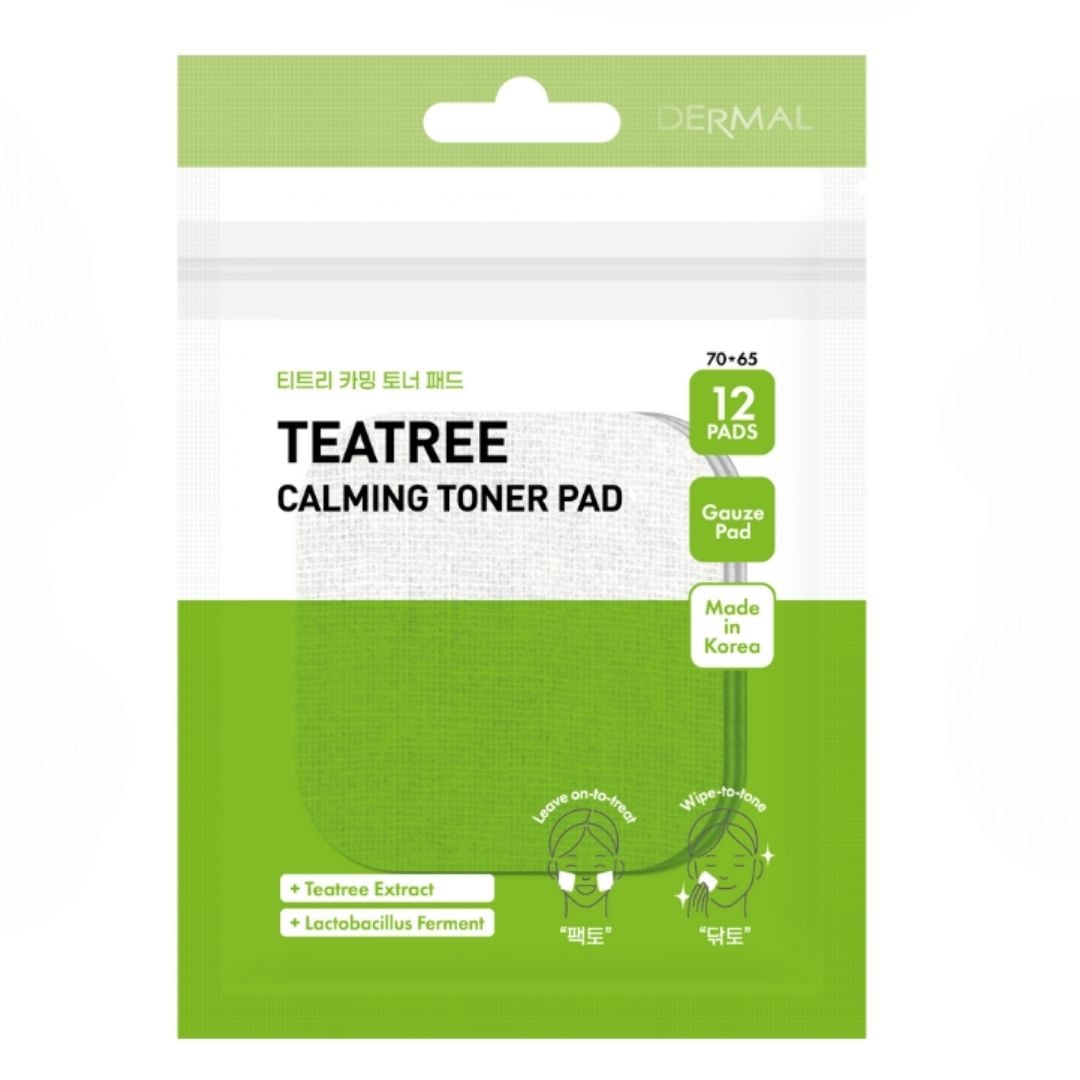Dermal Tea Tree Calming Toner Pad Łagodzące Płatki Tonizujące do Twarzy
