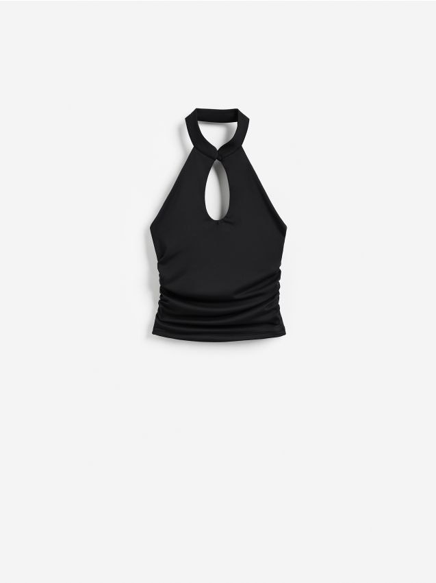 Reserved - Top halter - czarny