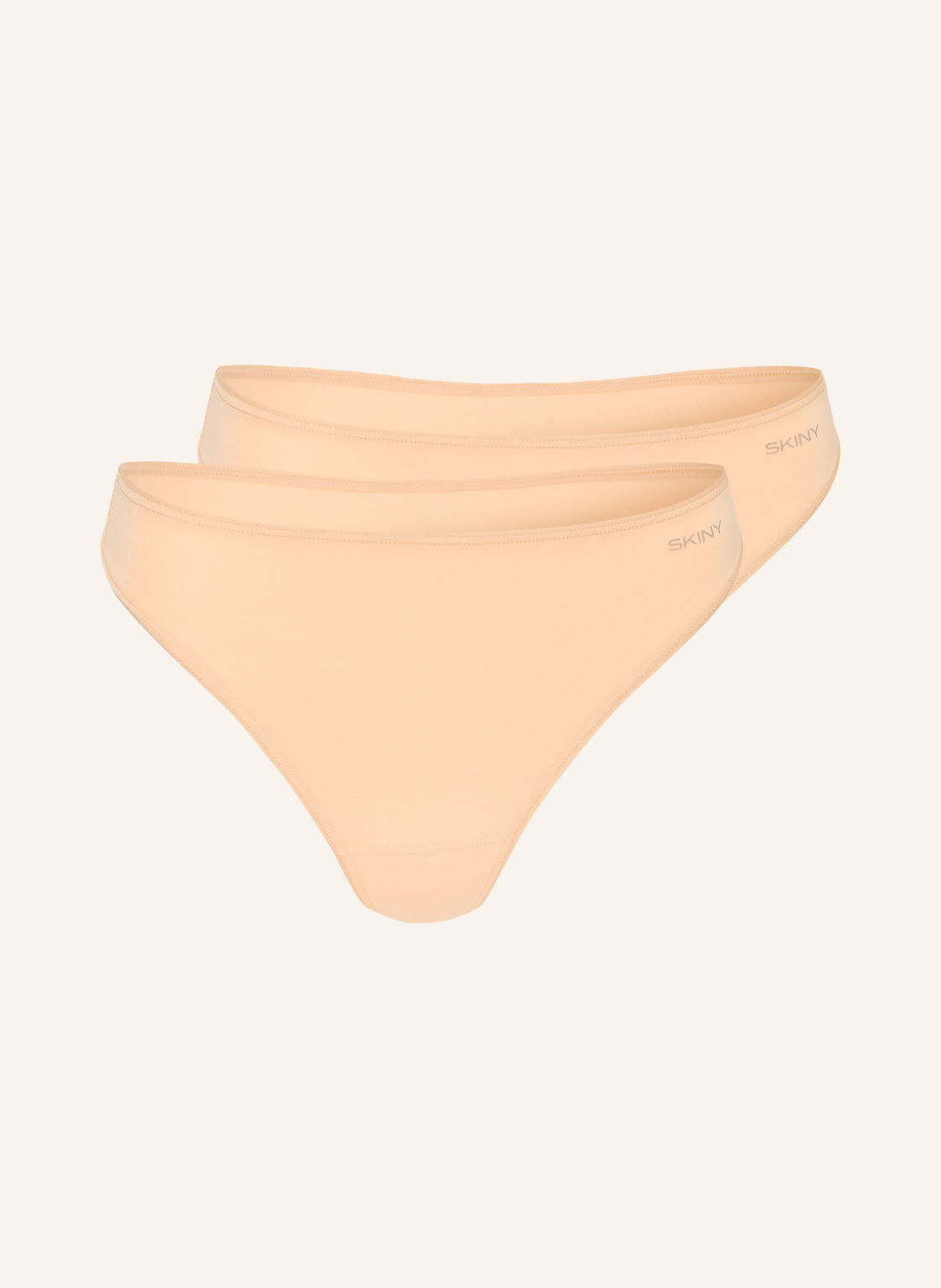 Skiny Zestaw 2 Sztuk Stringów Advantage Cotton Stretch beige