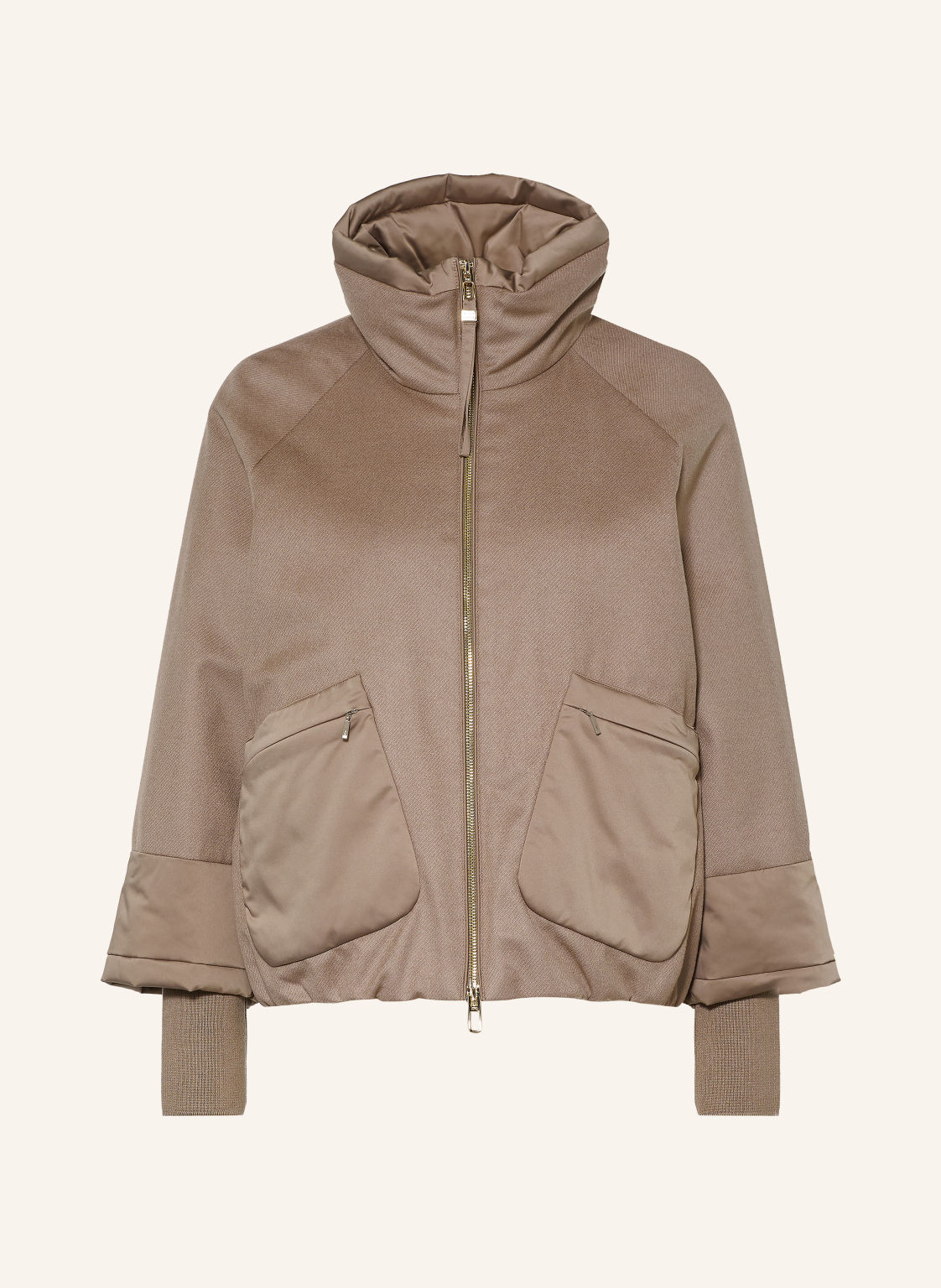 Duno Lekka Kurtka Puchowa Muriel Z Mieszanki Materiałów beige