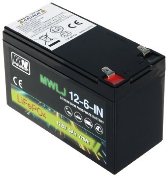 Akumulator 12.8V/6Ah LiFePO4-MWLJ MW Power 12.8V/6AH/LIFEPO4-MWLJ