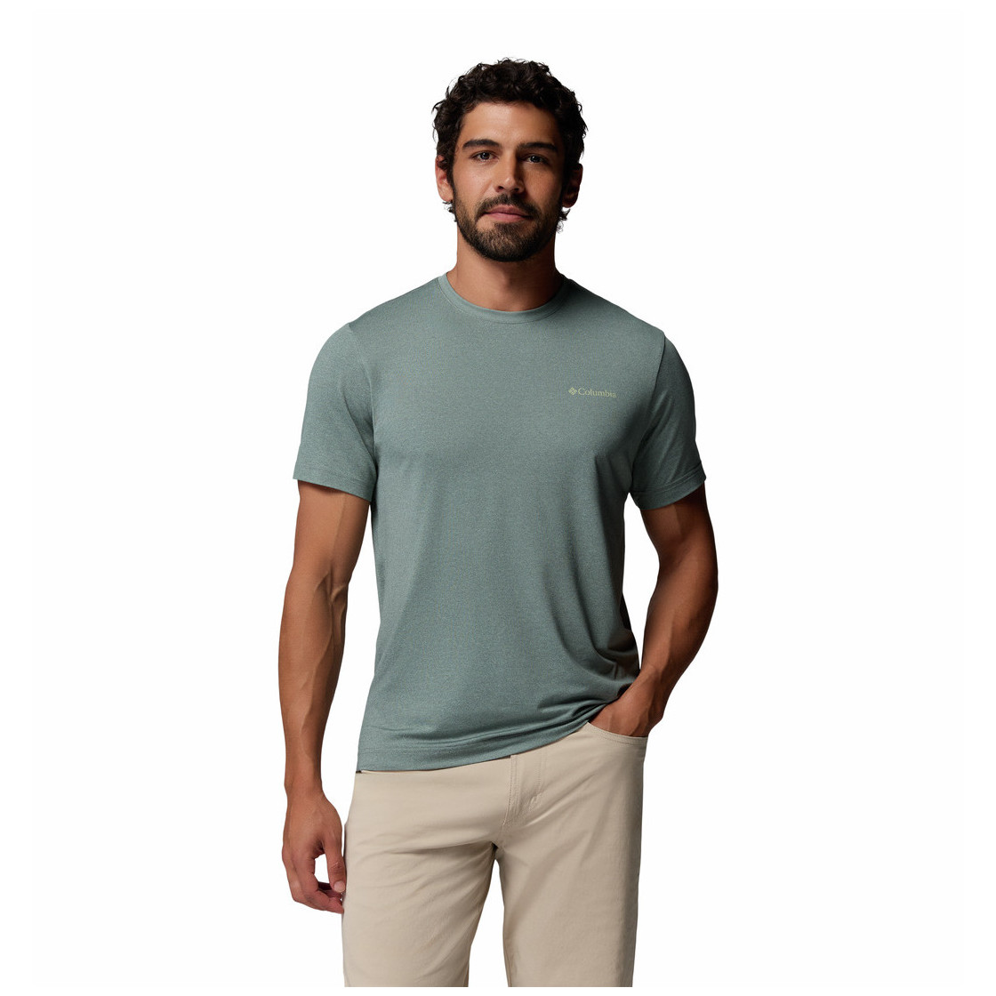 Koszulka męska Columbia Parsons Point™ SS Back Graphic Tee Rozmiar: L / Kolor: jasnoszary