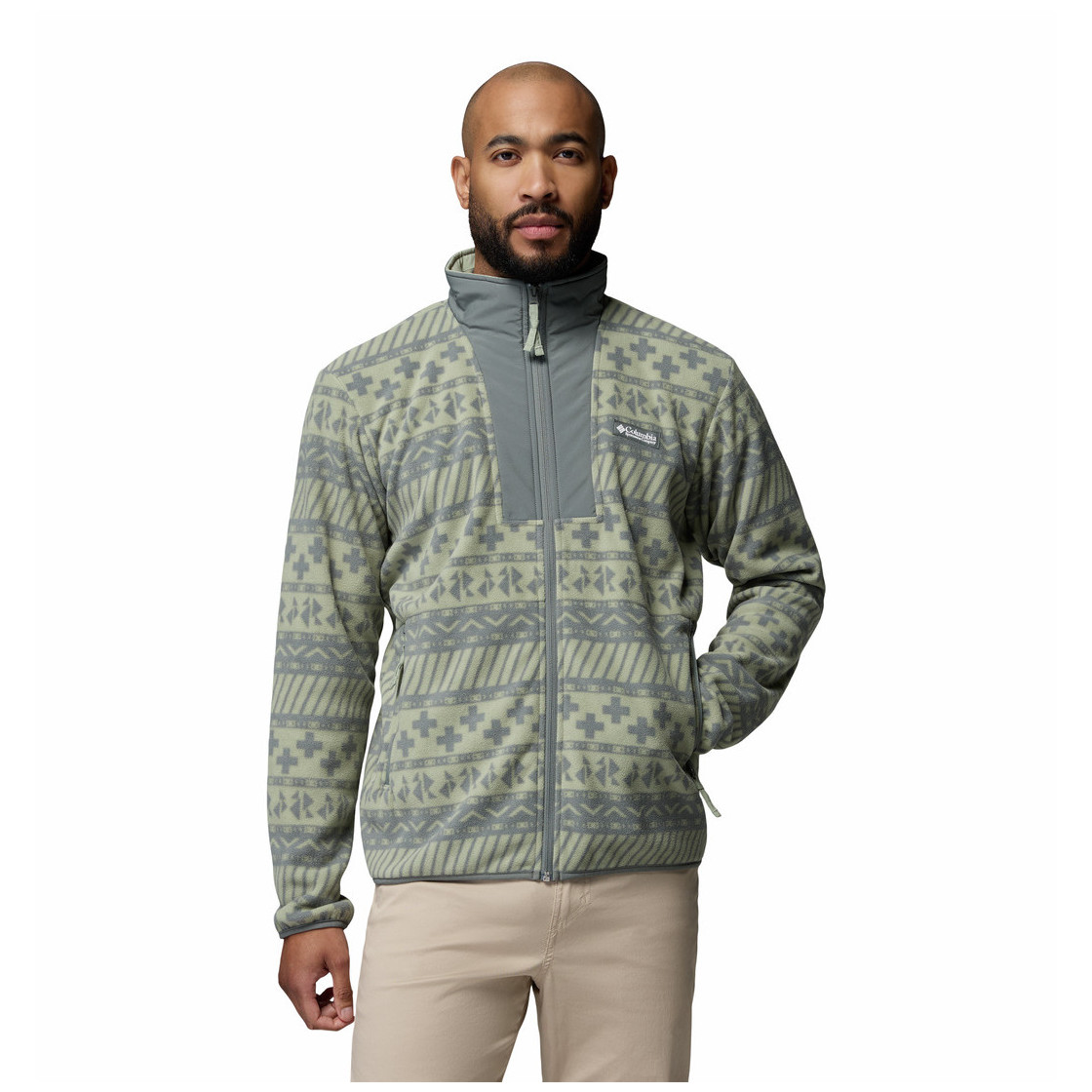 Bluza męska Columbia Sequoia Grove™ Ii Fz Printed Fleece Rozmiar: XXL / Kolor: szary