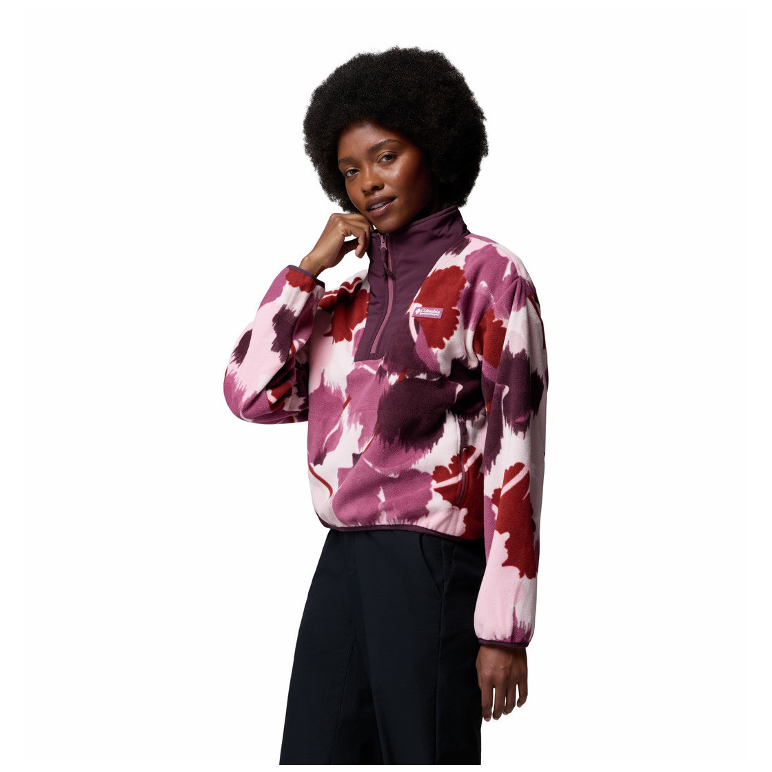 Bluza damska Columbia Sequoia Grove™ Ii Printed Half Zip Rozmiar: L / Kolor: fioletowy