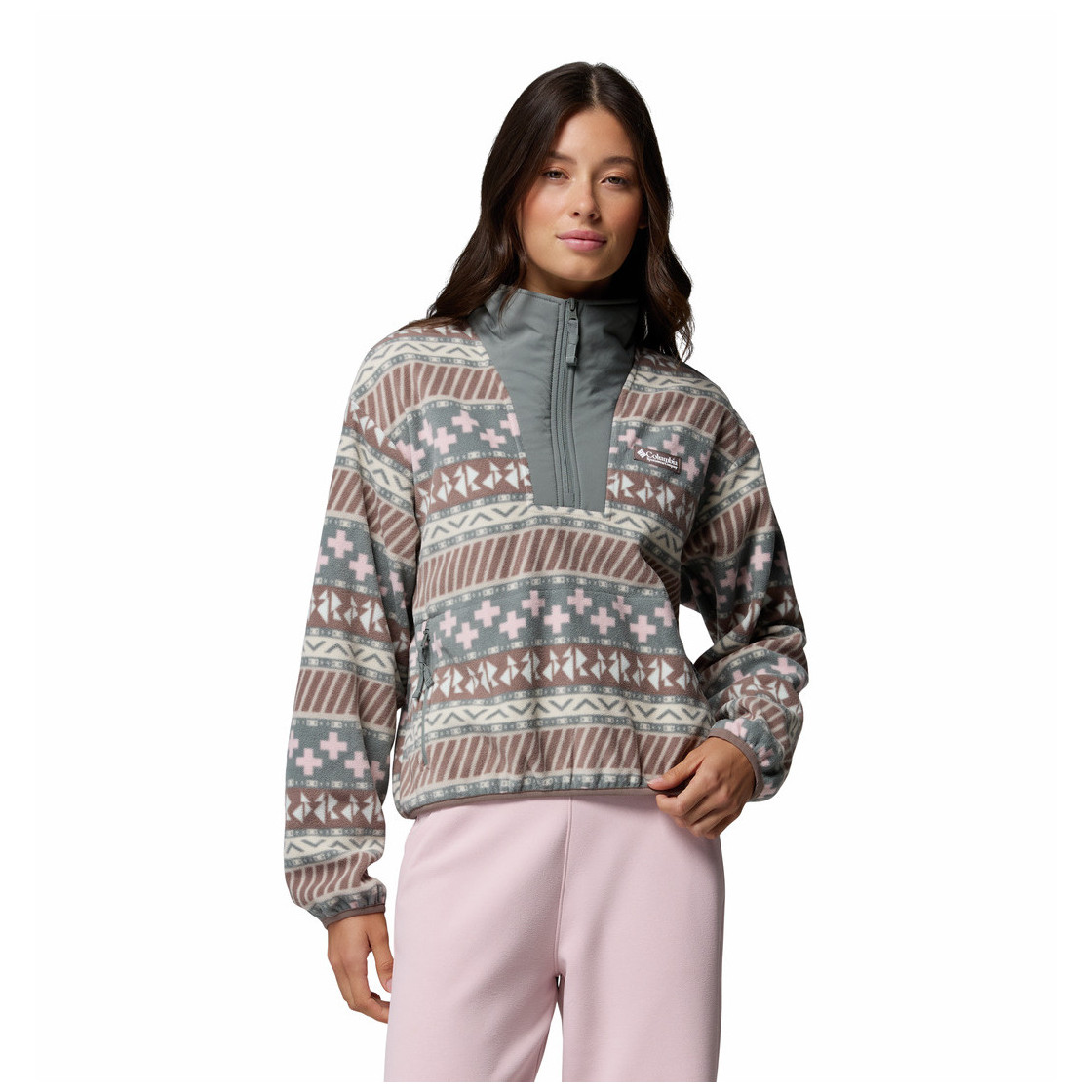 Bluza damska Columbia Sequoia Grove™ Ii Printed Half Zip Rozmiar: M / Kolor: szary