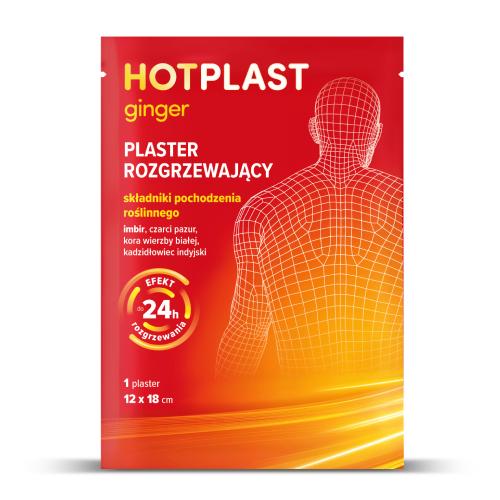 Hot Plast Ginger Plaster rozgrzewający 12 x 18 cm, 1 szt.