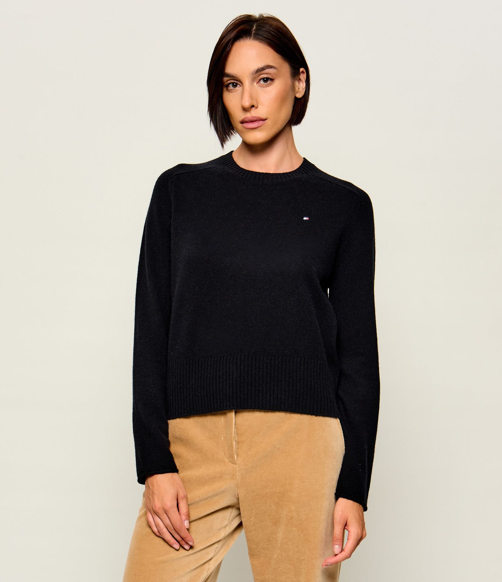 Tommy Hilfiger Wełniany sweter Slim Fit