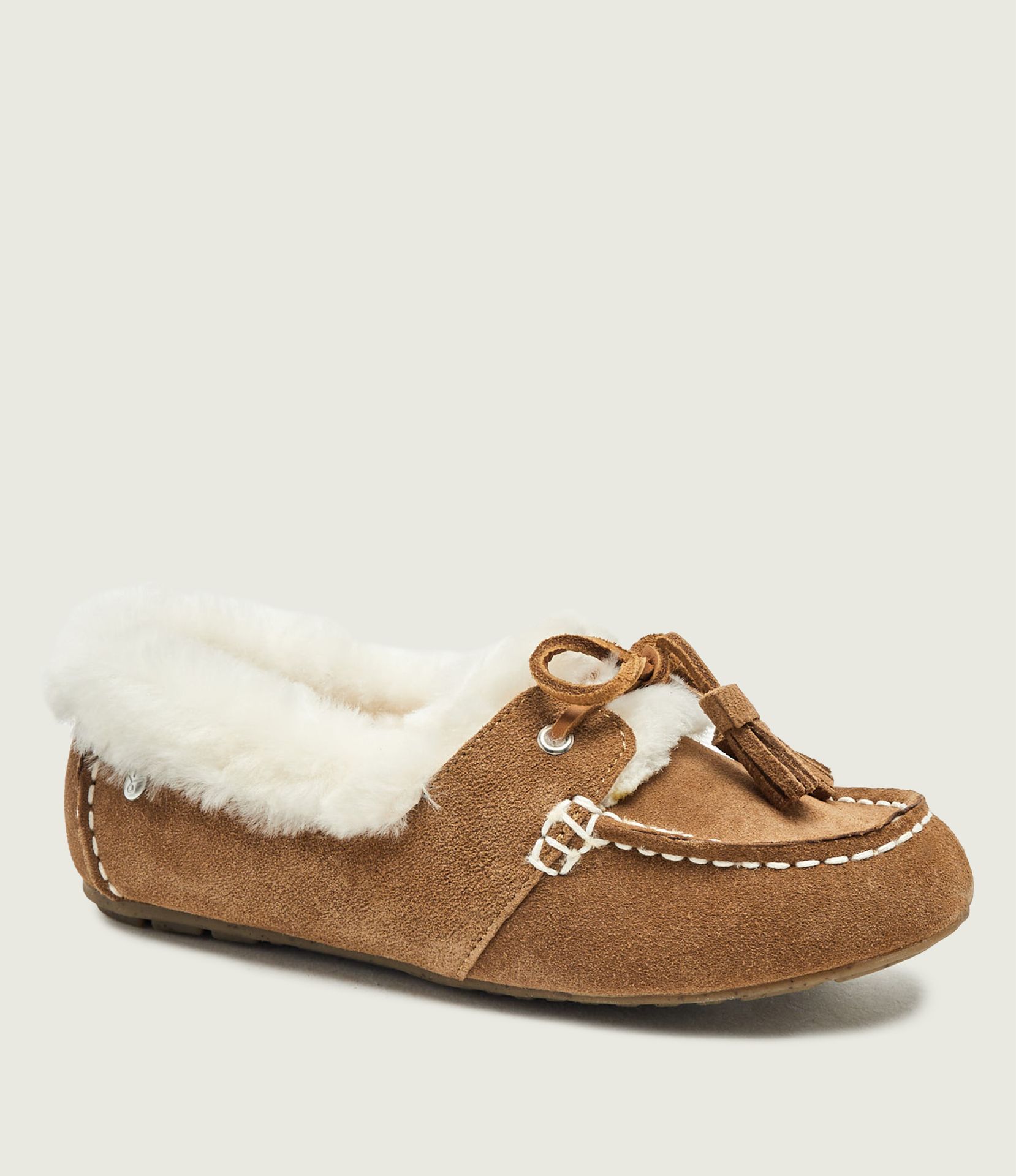 EMU Australia Ocieplane mokasyny Martina zamsz z dodatkiem wełny shearling