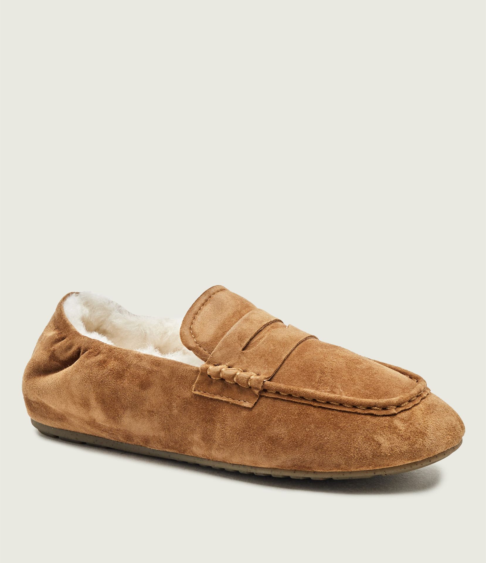 EMU Australia Ocieplane mokasyny Kirra Nest zamsz z dodatkiem wełny shearling