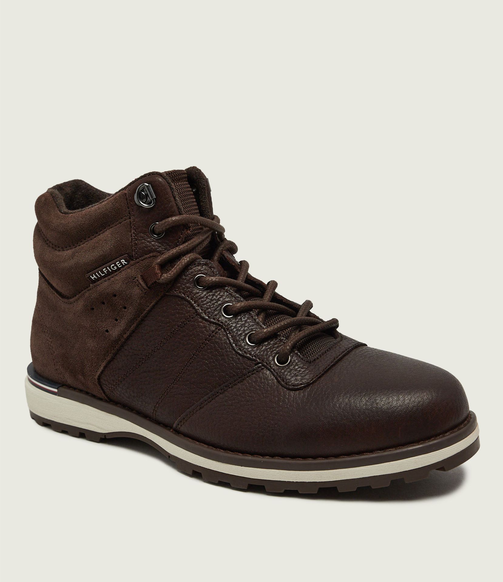Tommy Hilfiger Skórzane buty trekkingowe Corporate zamsz