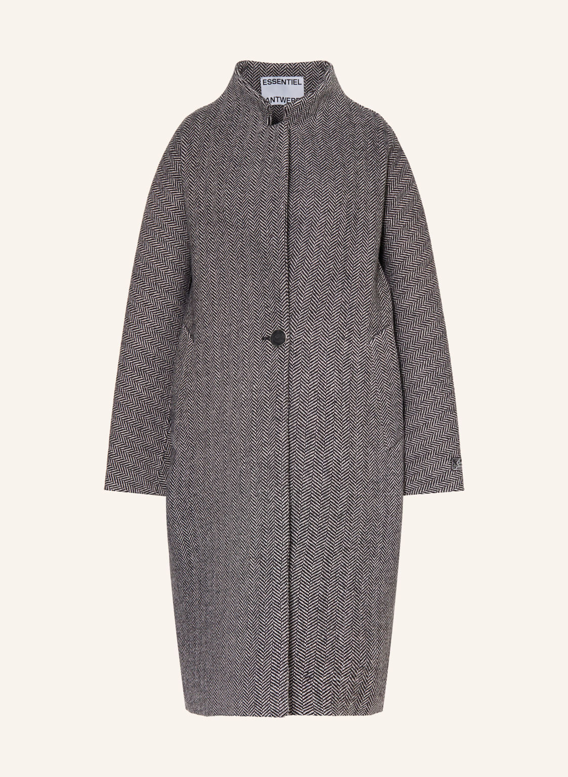 Essentiel Antwerp Płaszcz Oversize Kabala grau