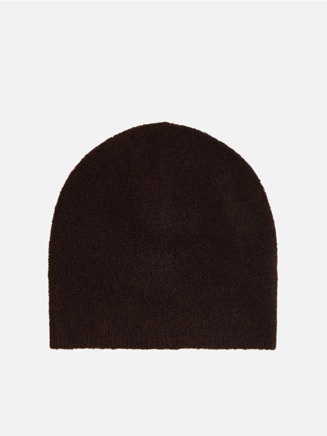 Reserved - Czapka beanie - ciemnobrązowy