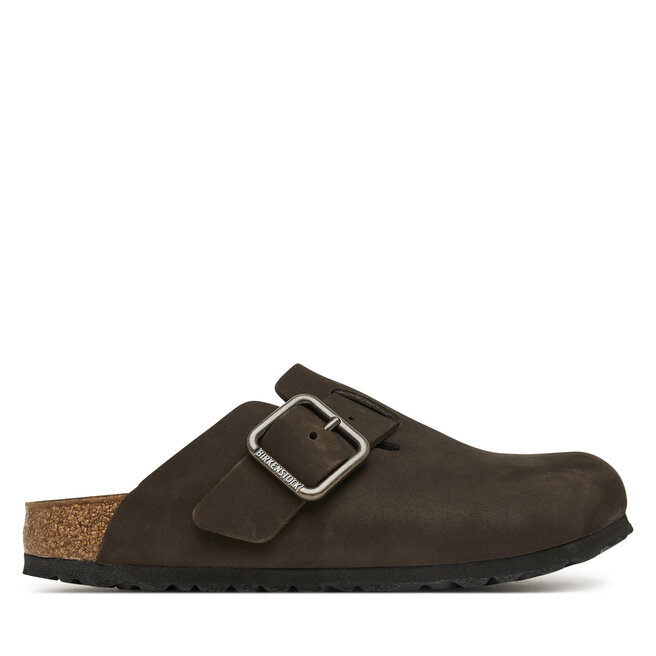 Klapki Birkenstock Boston Wire Buckle 1032762 Brązowy ciemny