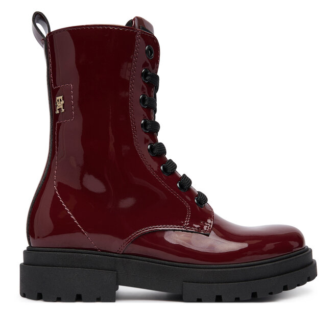 Trzewiki Tommy Hilfiger T4A5-35173-0775 M Bordowy