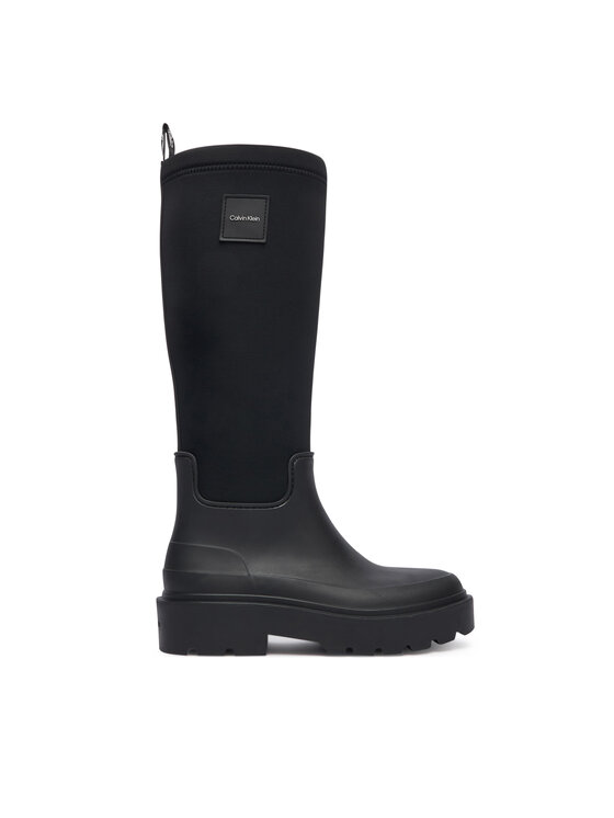 Calvin Klein Kalosze Rainboot High Rubber Neo HW0HW03180 Czarny