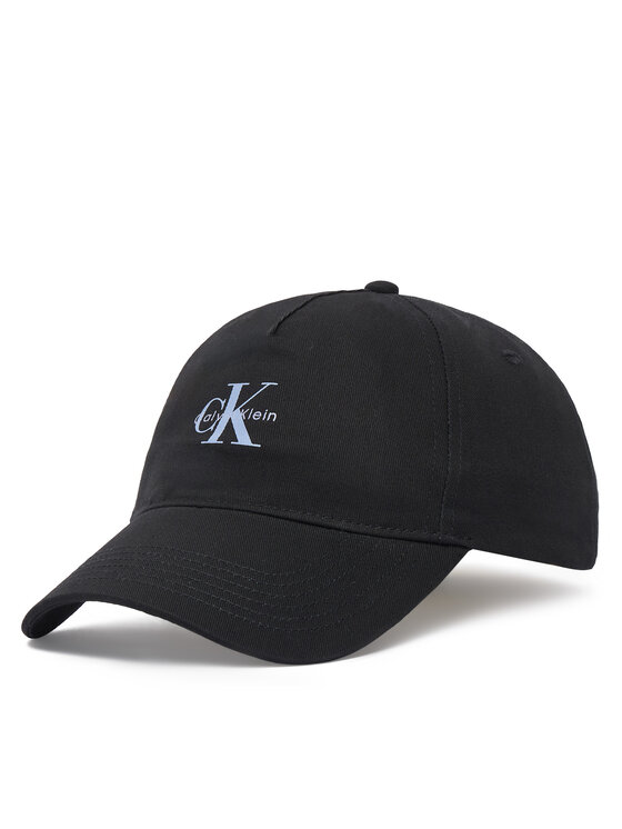 Calvin Klein Czapka z daszkiem Monologo Printed Baseball Cap LV04K5027G Czarny