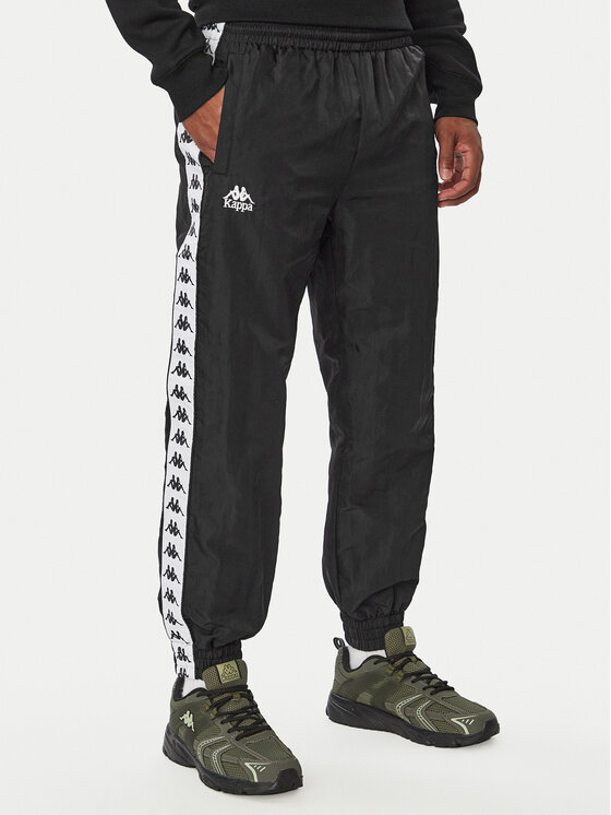 Kappa Spodnie dresowe Orfeo 36235NW Czarny Comfort Fit