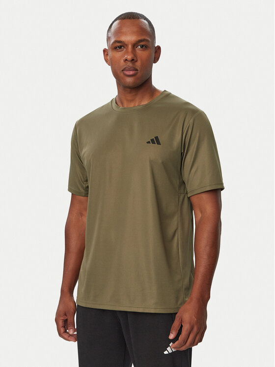 adidas Koszulka techniczna Workout Essentials KD5461 Khaki Regular Fit