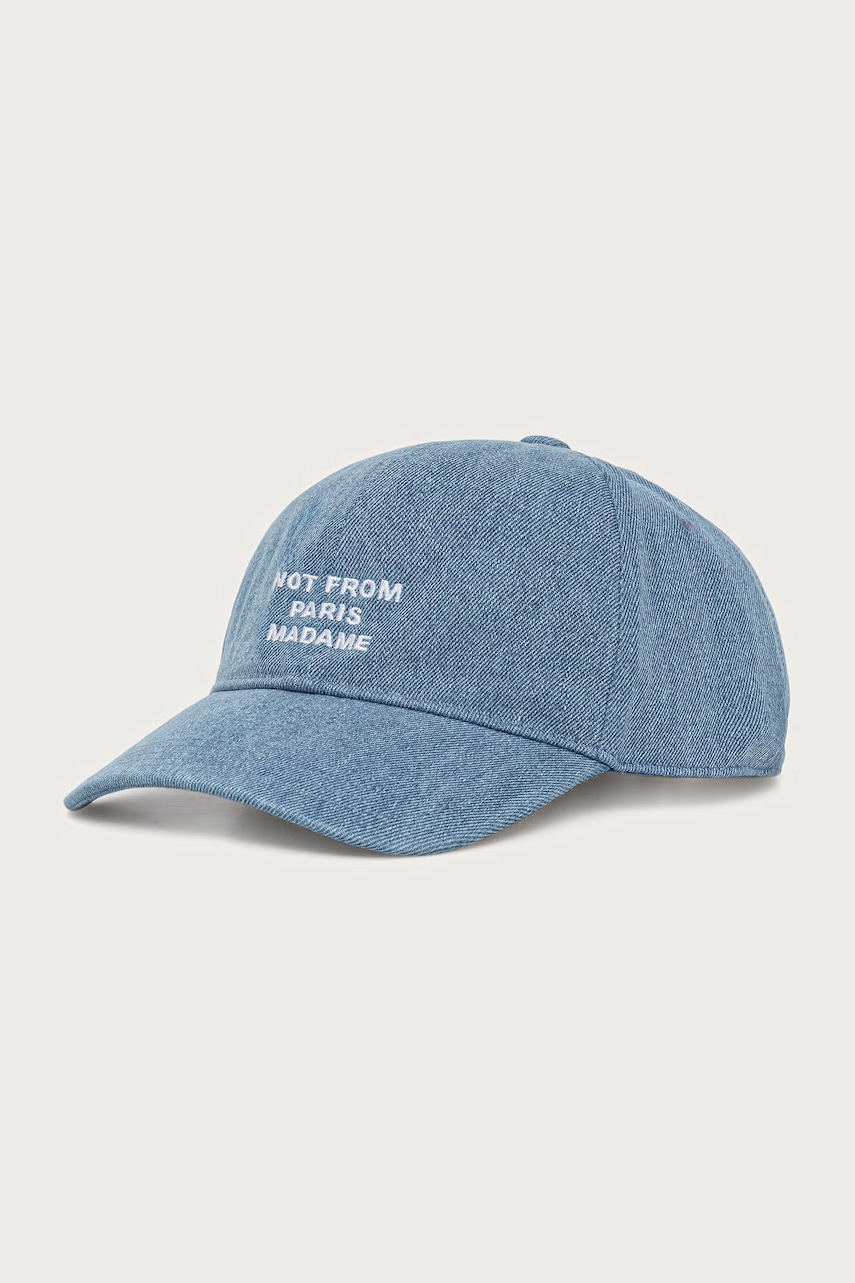 Drôle de Monsieur Slogan czapka bejsbolówka jeansowa męska