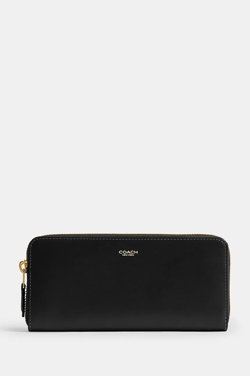 Coach Accordion Zip portfel skórzany damski