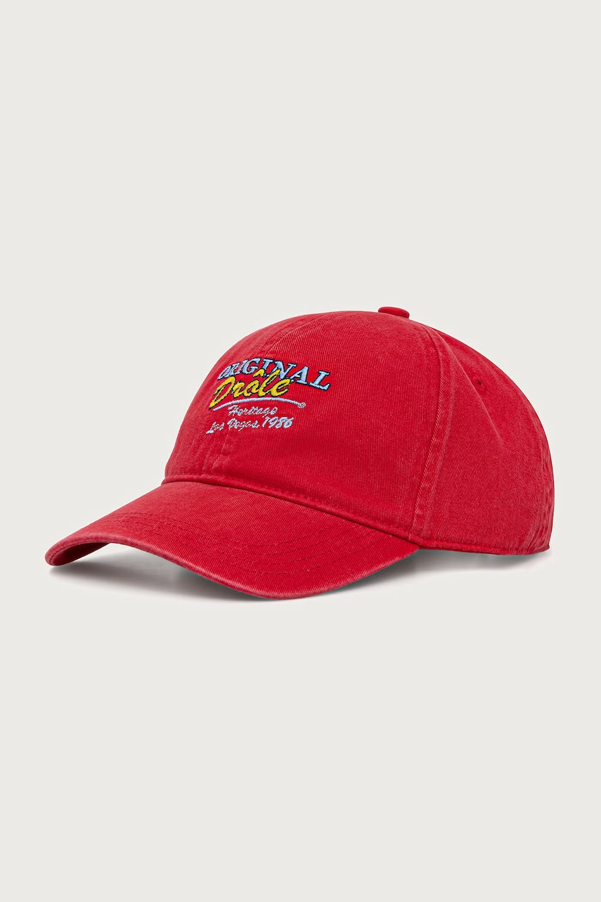Drôle de Monsieur Original Drole Embroidered czapka z daszkiem bawełniana męska