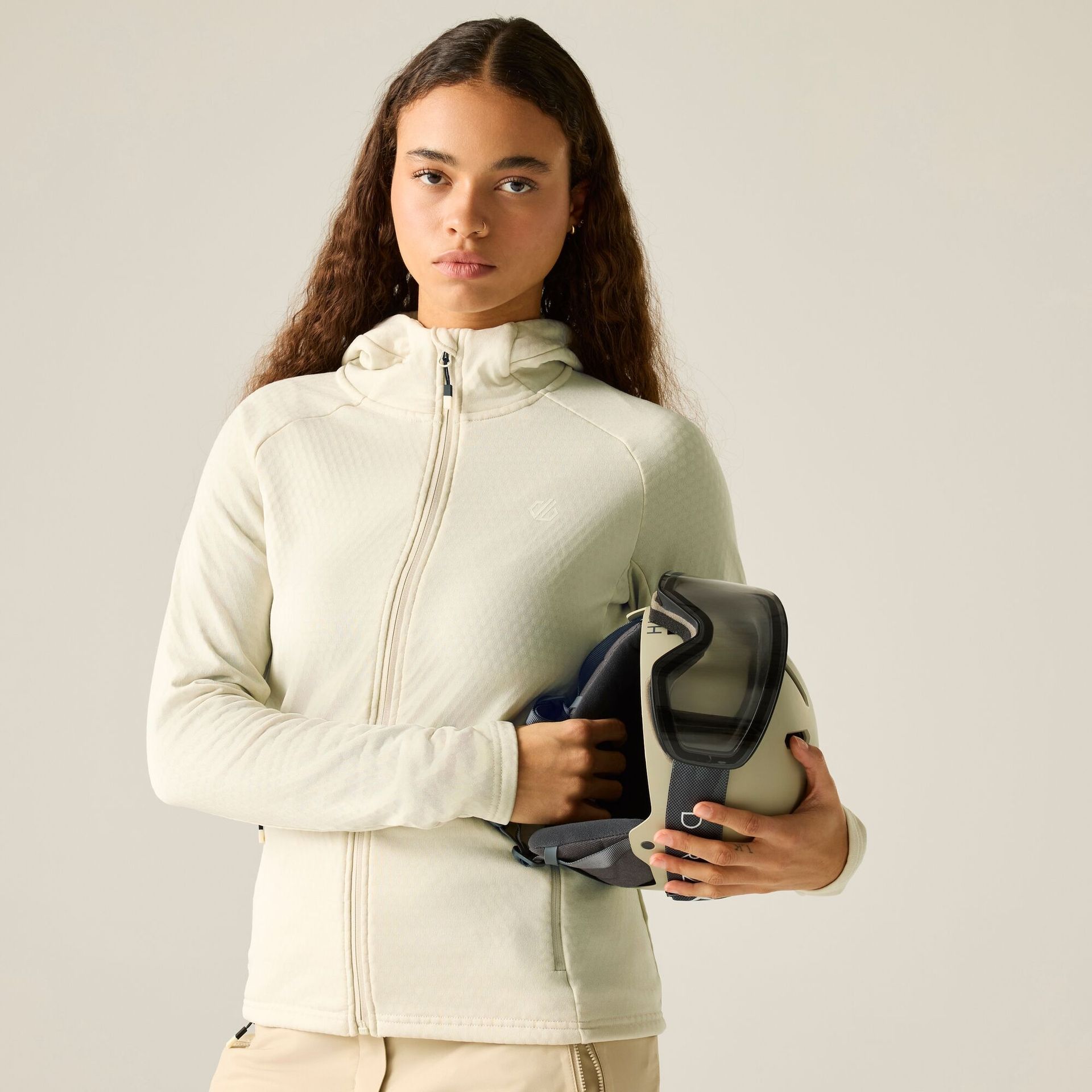 Dare 2b Bluza damska rozsuwana Ventura Hooded Biały, Rozmiar: 46