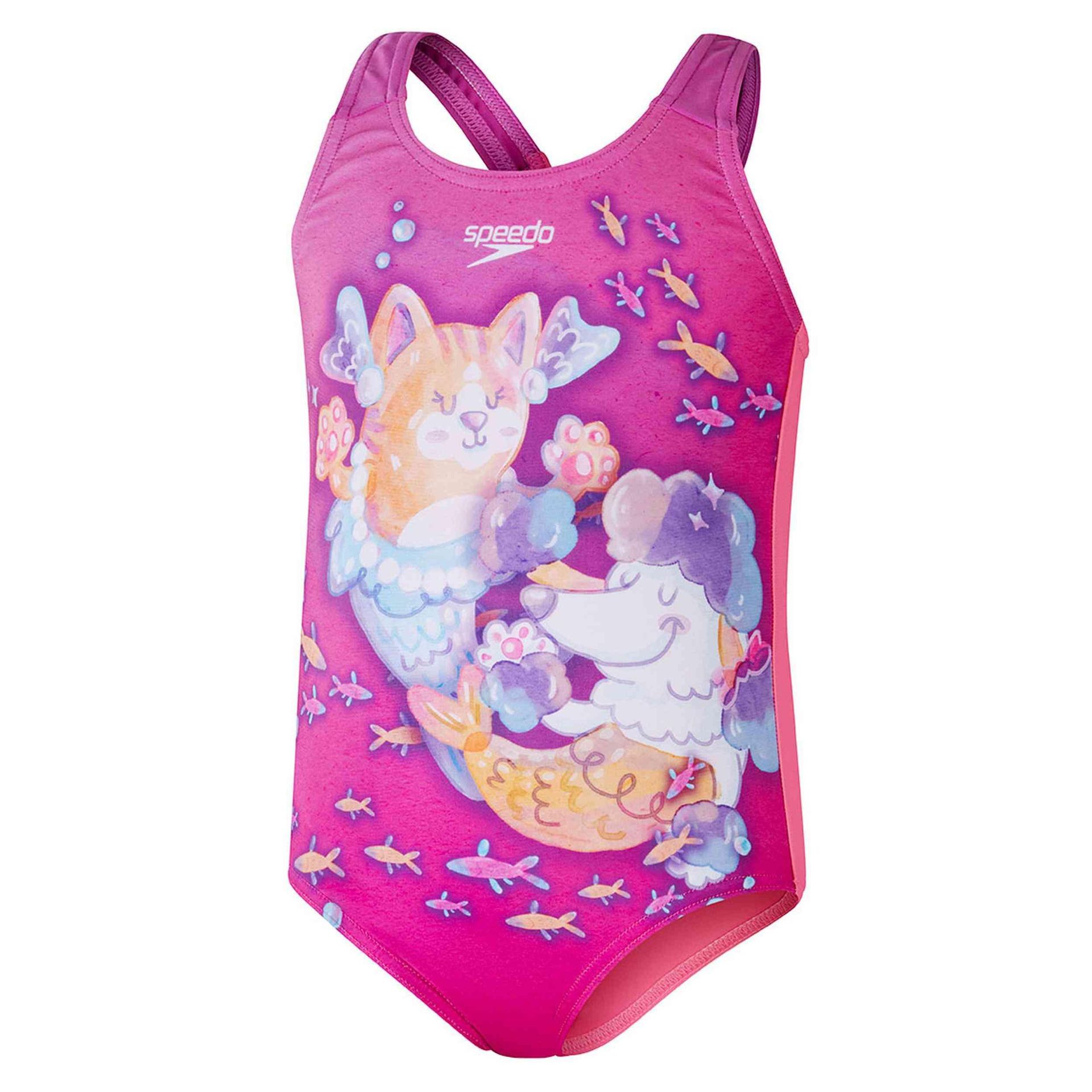 Jednoczęściowy strój kąpielowy niemowlęcy dziewczynka Speedo Placem Print