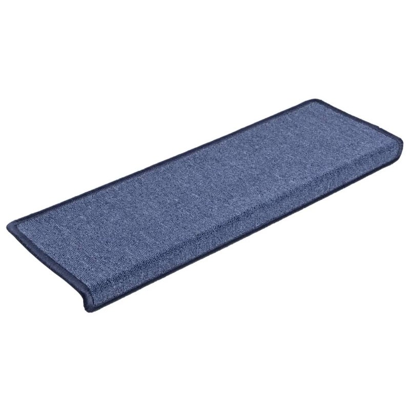 Maty na schody 15 szt. 65x21x4 cm Niebieskie prostokątne krawędzie
