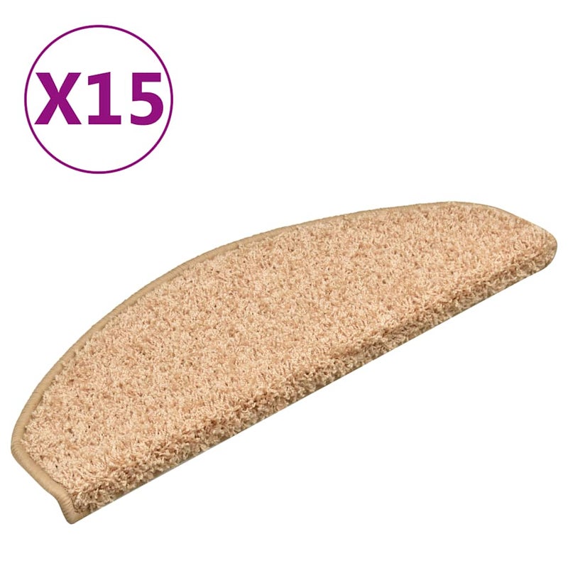 Maty na schody 15 szt. 65x21x4 cm, złote, półokrągłe, duże