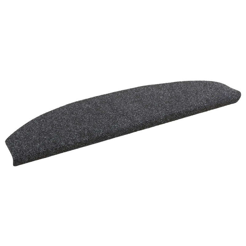 Samoprzylepne maty na schody Półokrąg 15 pcs ciemnoszary