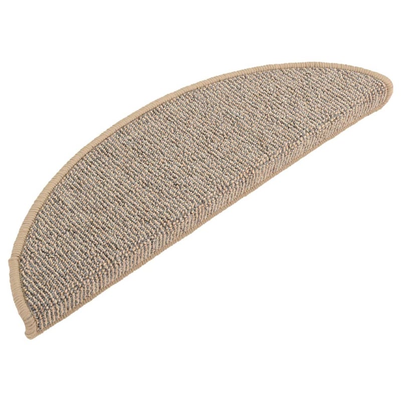 Maty na schody 15 szt. 56x17x3 cm Brązowe półokrągłe