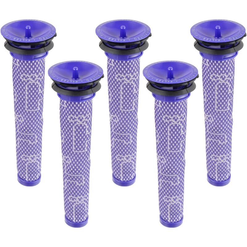 Zestaw 5 filtrów do odkurzaczy Dyson, zastępuje filtry do odkurzaczy Dyson V7 V8 V6, DC58 DC59 DC62 DC74, filtry wstępne