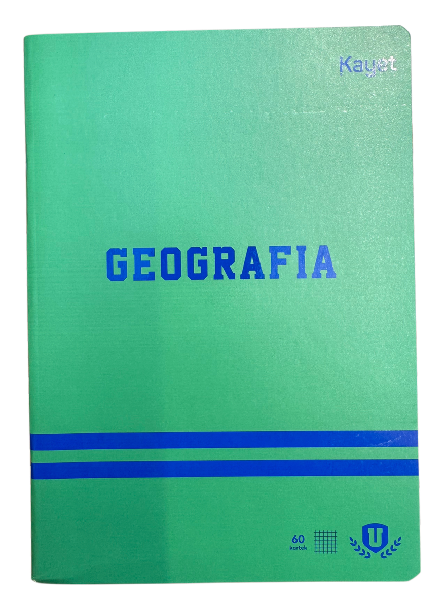 Kayet Zeszyt A5 w Kratkę 60 Kartek Szkolny GEOGRAFIA