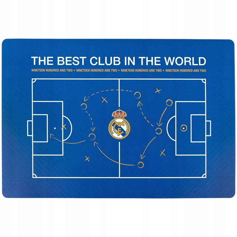 PODKŁADKA NA BIURKO NA STÓŁ DO PRAC PLASTYCZNYCH DZIECIĘCA REAL MADRID KITE