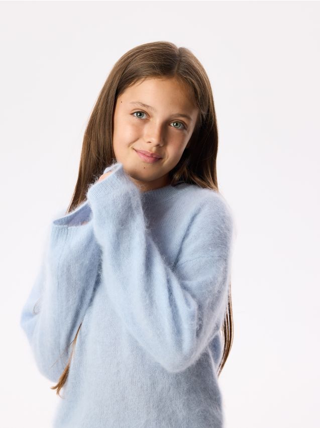 Reserved - Wełniany sweter - jasnoniebieski