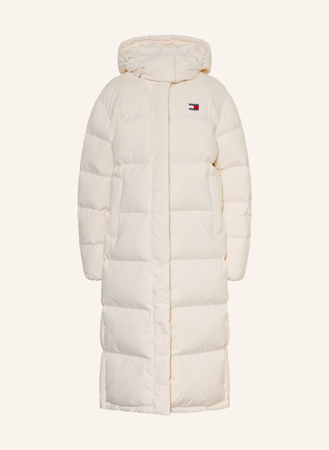 Tommy Jeans Płaszcz Puchowy Z Odpinanym Kapturem weiss