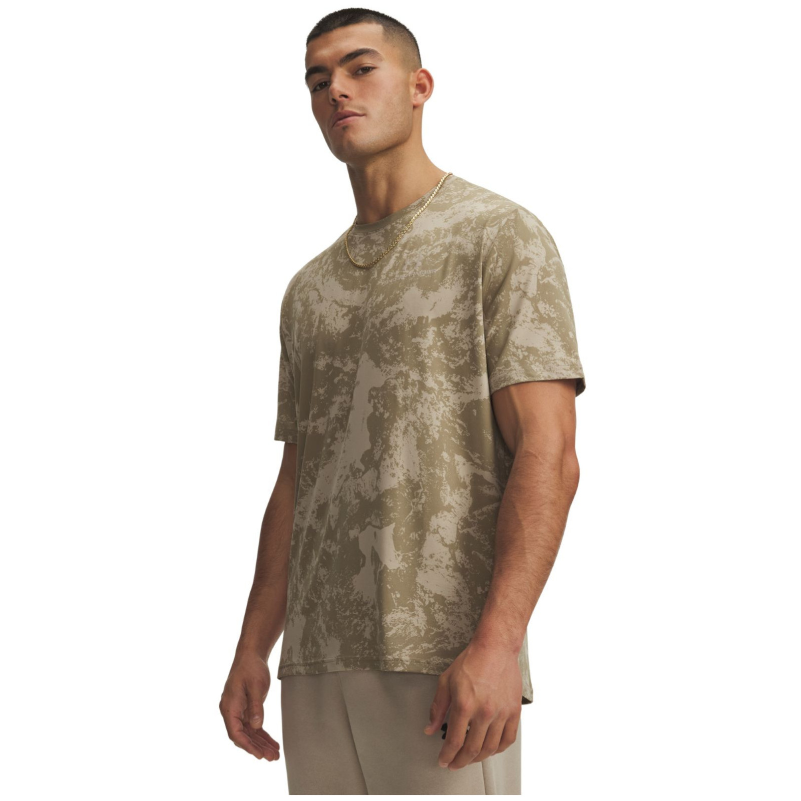 Męska koszulka Under Armour Vanish Energy Printed2 SS Rozmiar: XL / Kolor: beżowy