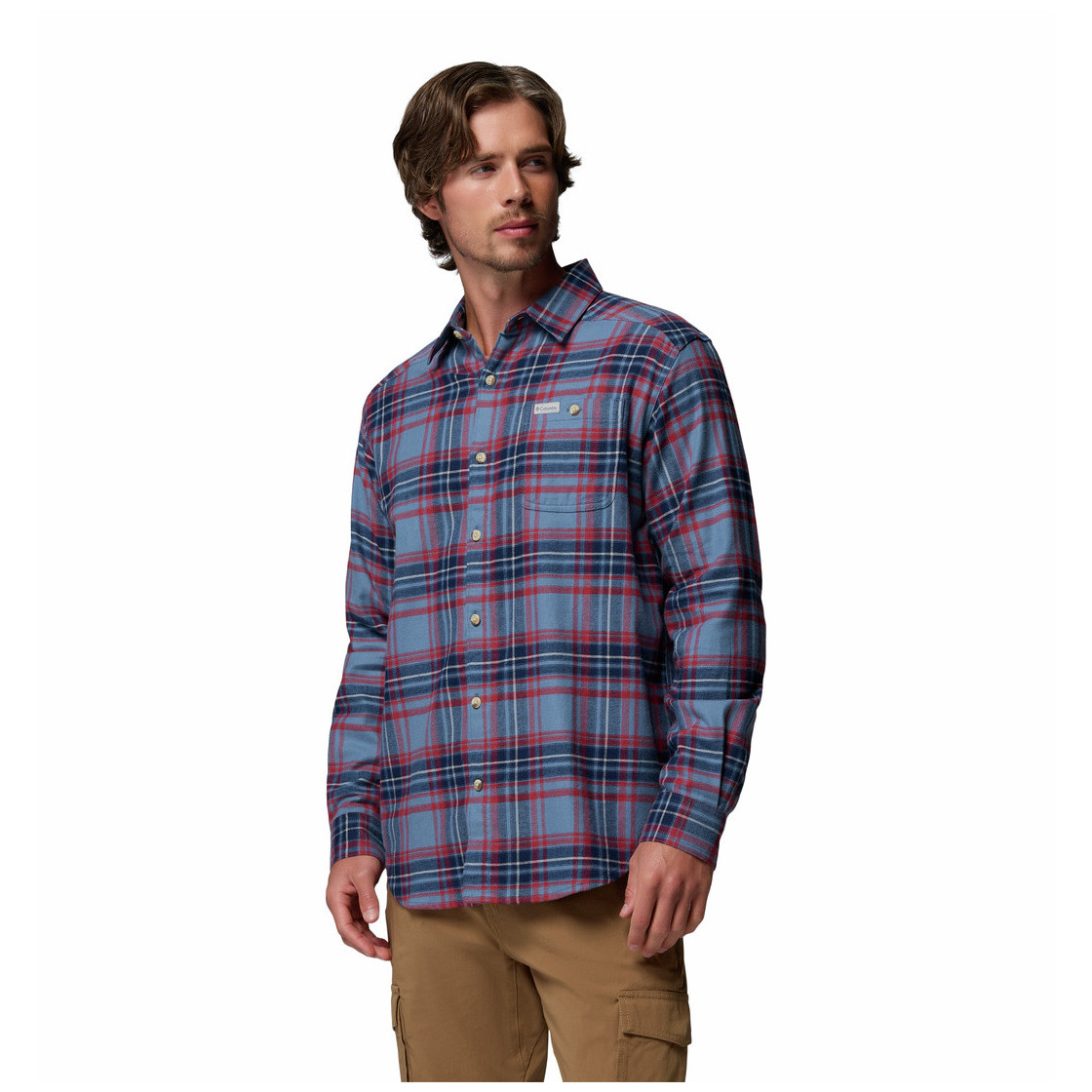 Koszula męska Columbia Cornell Woods™ Flannel Long Sleeve Shirt Rozmiar: XL / Kolor: czerwony/niebieski