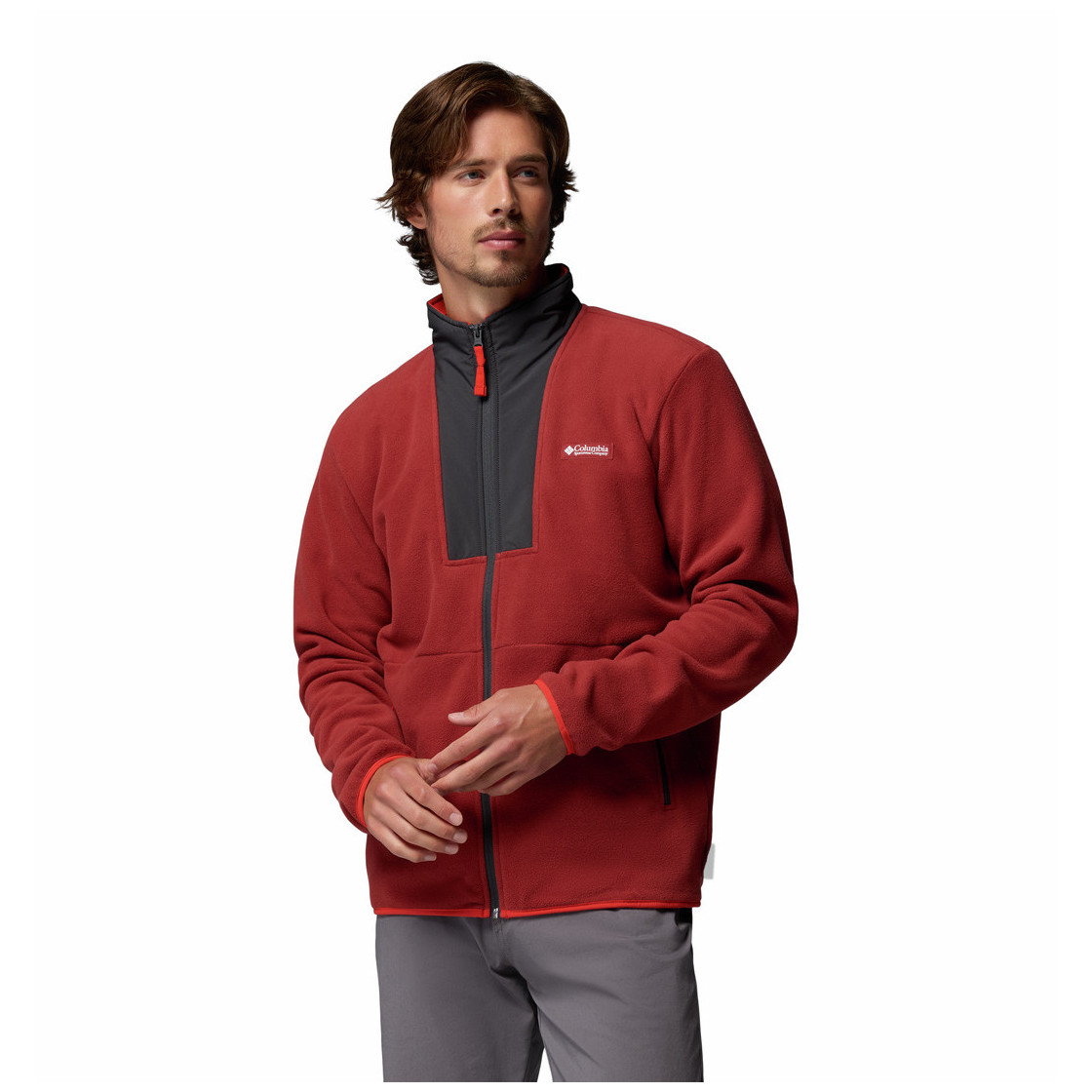 Bluza męska Columbia Sequoia Grove™ Ii Fz Fleece Rozmiar: L / Kolor: czerwony