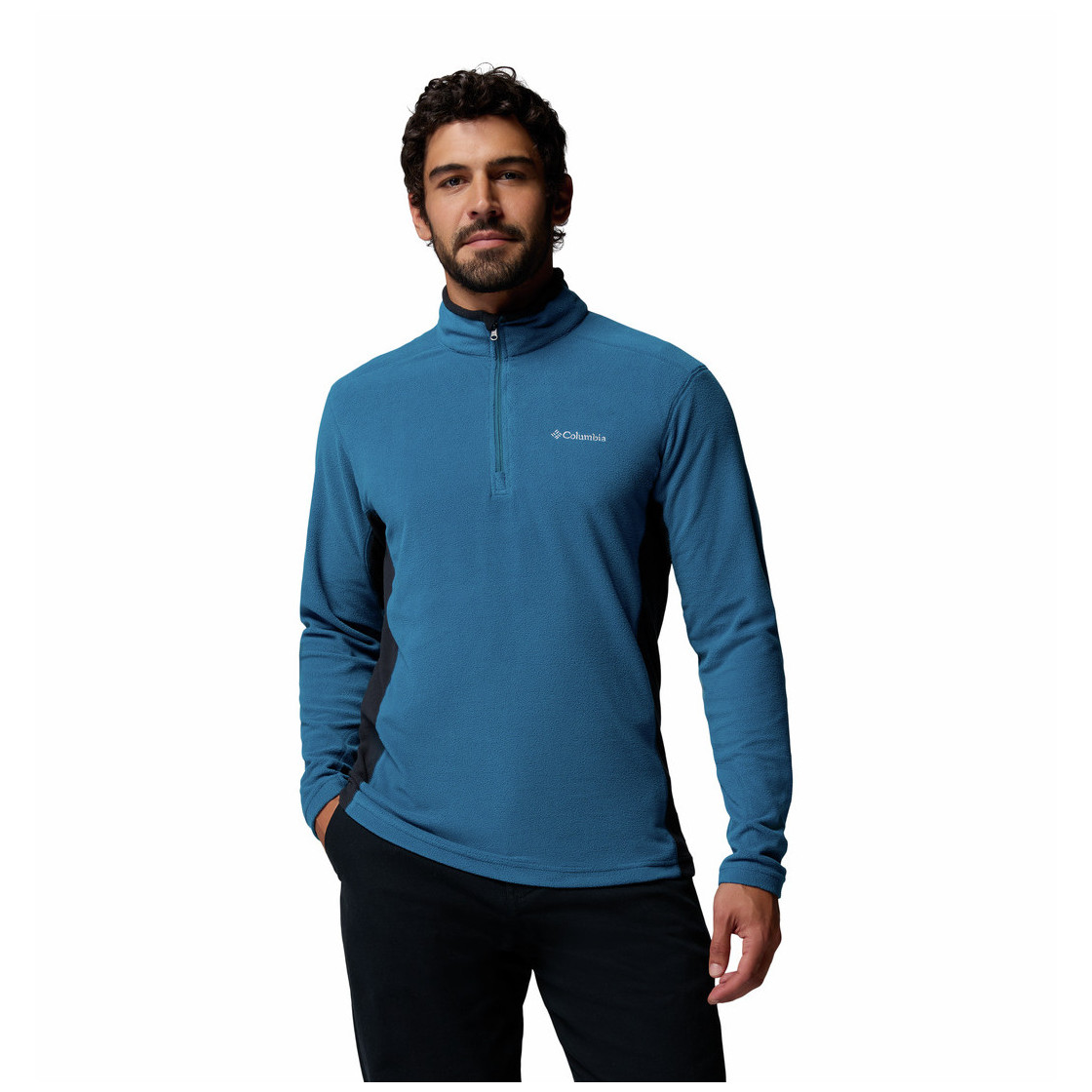 Bluza męska Columbia Klamath Range II HZ Rozmiar: XL / Kolor: niebieski/czarny