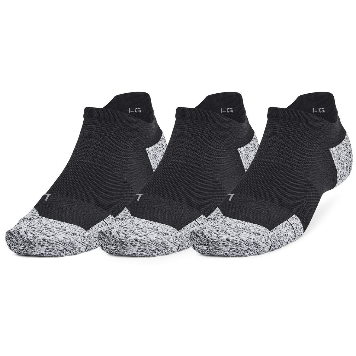 Zestaw skarpetek Under Armour UA Velociti Run Cush 3Pk Ns Rozmiar skarpet: 42-47,5 / Kolor: czarny/szary