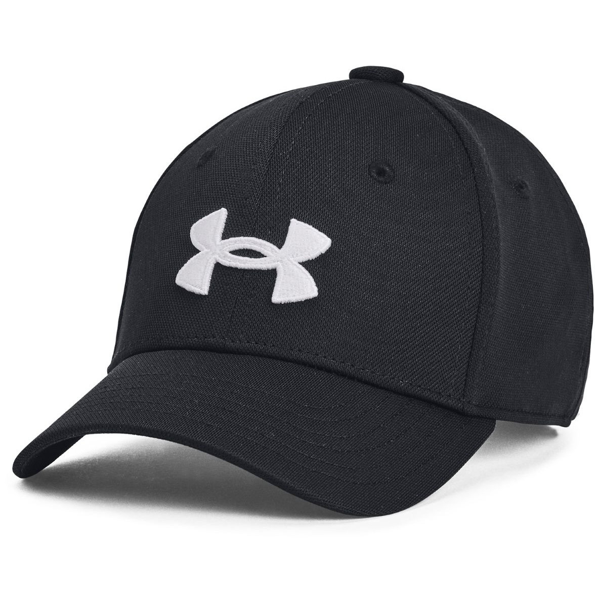 Dziecięca bejsbolówka Under Armour B Blitzing Low Str Black Rozmiar: M-L / Kolor: czarny/biały