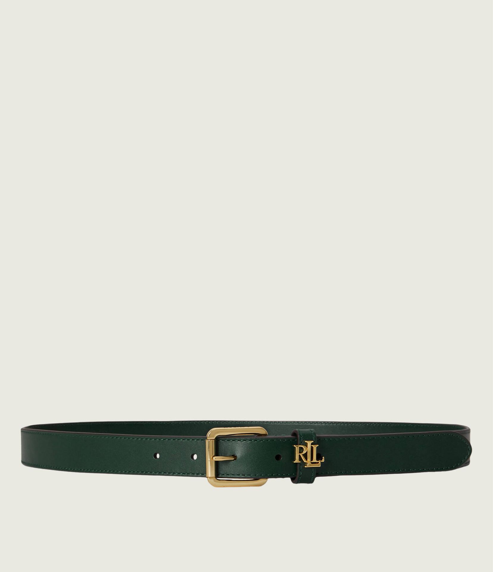 LAUREN RALPH LAUREN Skórzany pasek Logo Keeper