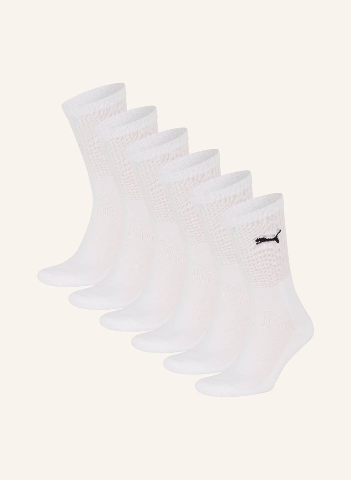 Puma Skarpety Sportowe Regular Crew, 6 Par weiss