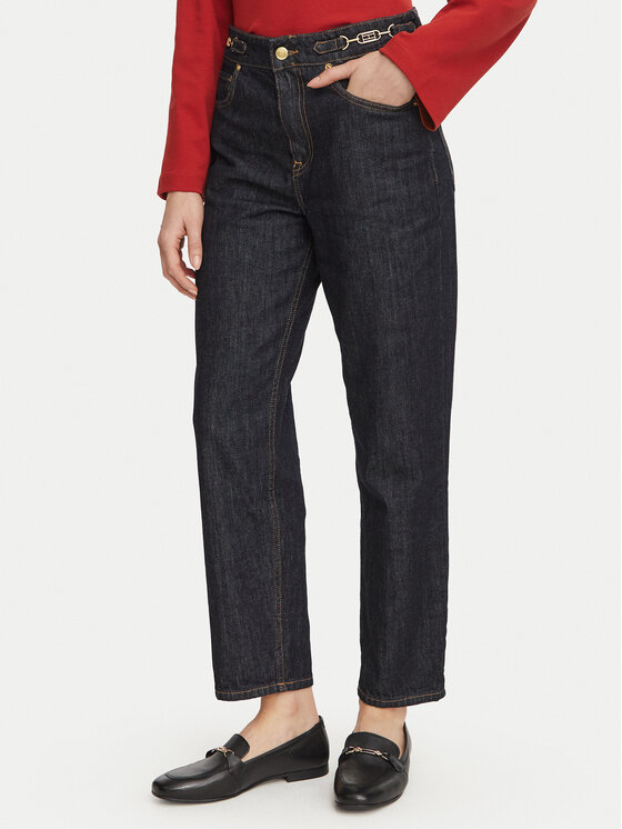 Tommy Hilfiger Jeansy Jackie WW0WW51405 Granatowy Tapered Fit