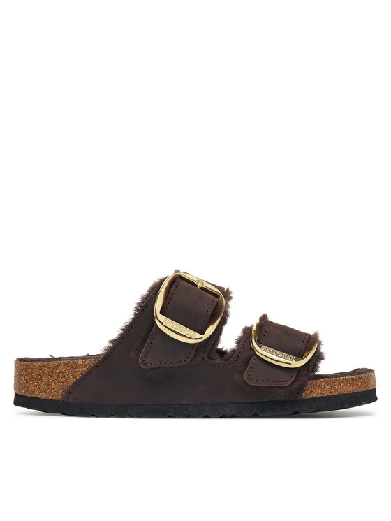 Birkenstock Klapki Arizona Big Buckle 1032982 Brązowy ciemny