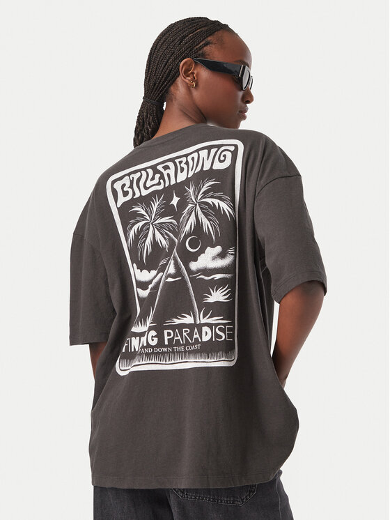 Billabong T-Shirt EBJZT00638 Szary ciemny Oversize