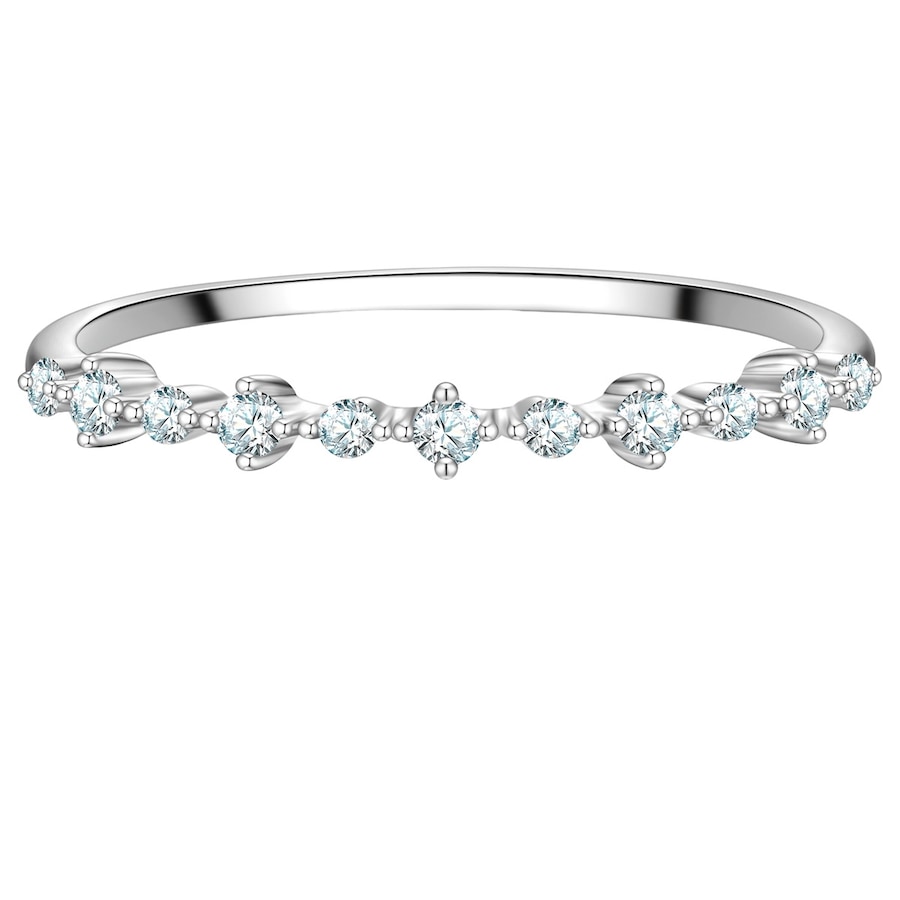 Glanzstücke München Pierscionek z Srebra Sterling w srebrze z Cyrkonia Pierścionki 1 ct Damski