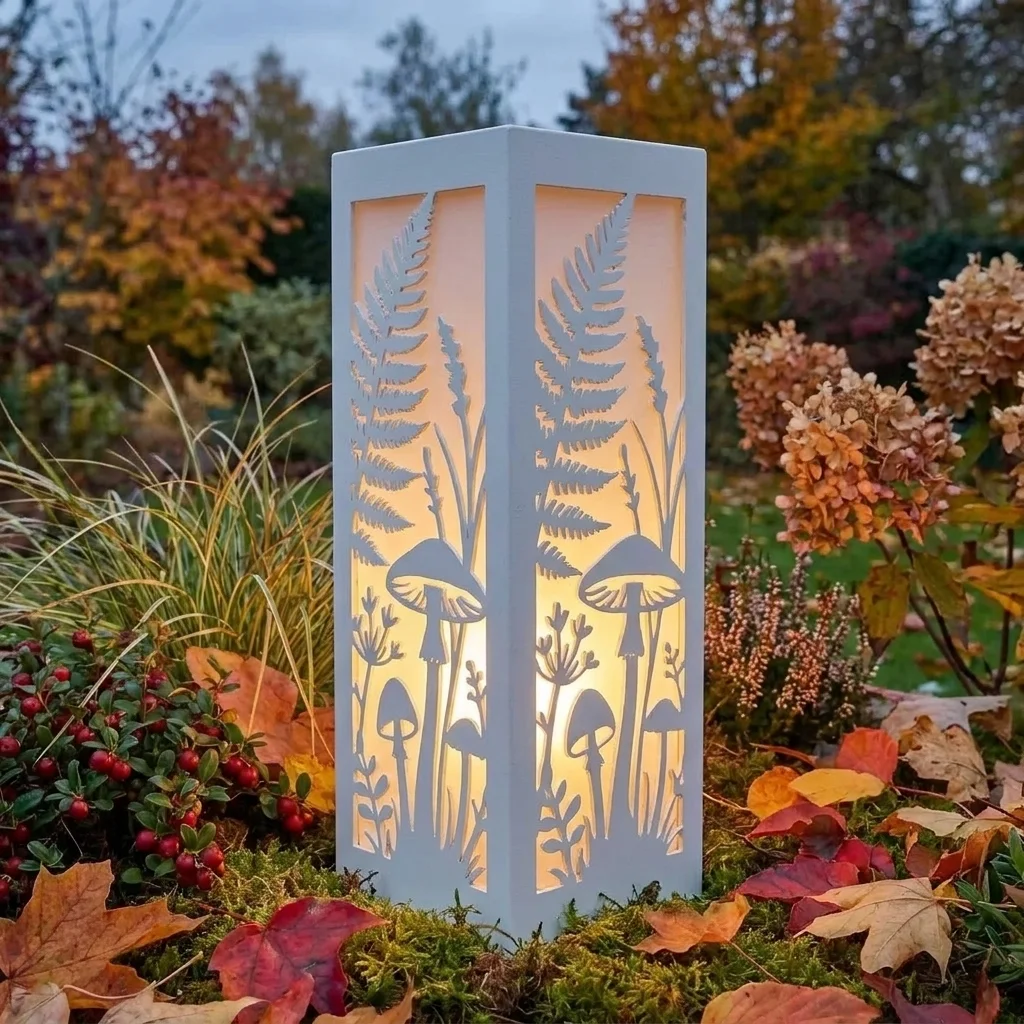 Leśne Runo – Metalowy Lampion Ogrodowy LAM-47342
